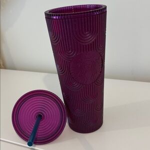 Starbucks Spring 2024 Purple Pearl Shell Mermaid Siren Scales Venti Tumbler 24oz